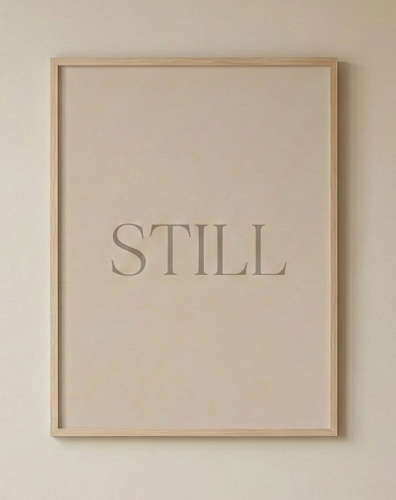 Still – Minimalist Nursery Wall Art