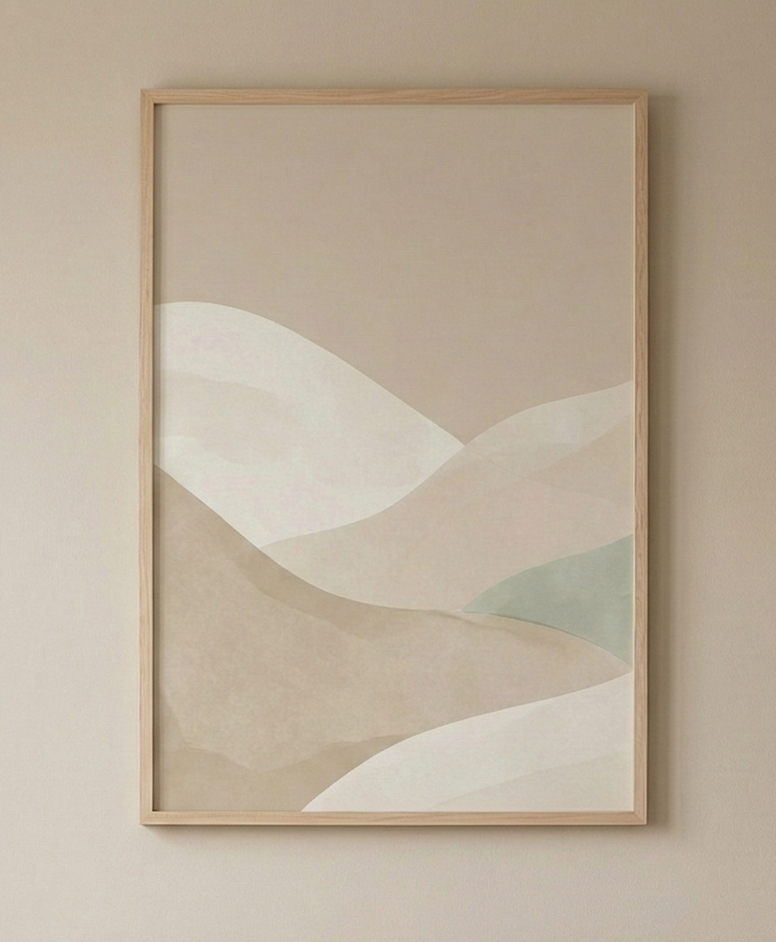 Soft Hills – Minimalist Nursery Wall Art