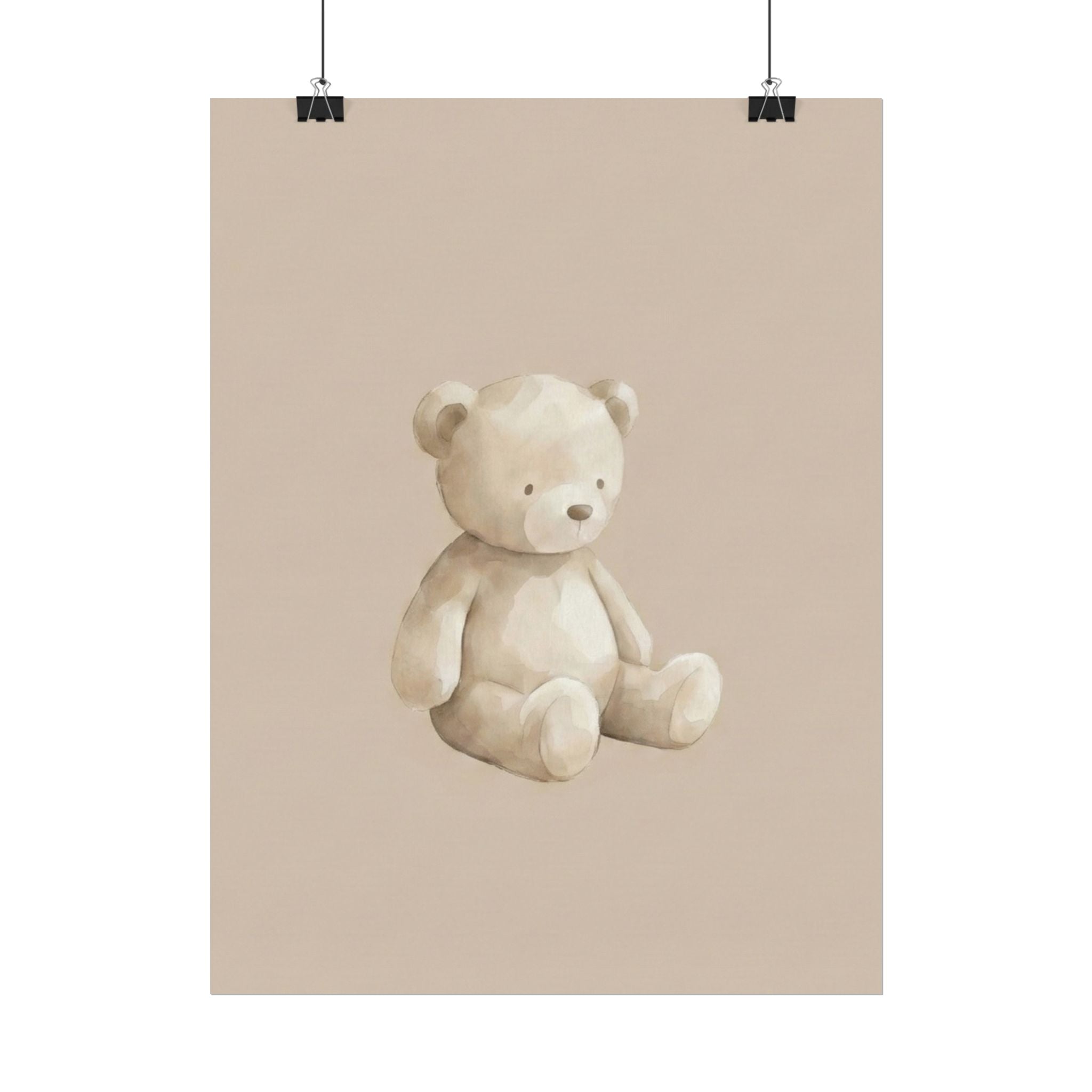 Quiet Bear – Minimalist Nursery Wall Art