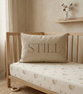 Still – Typographic Nursery Pillow
