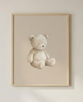 Quiet Bear – Minimalist Nursery Wall Art