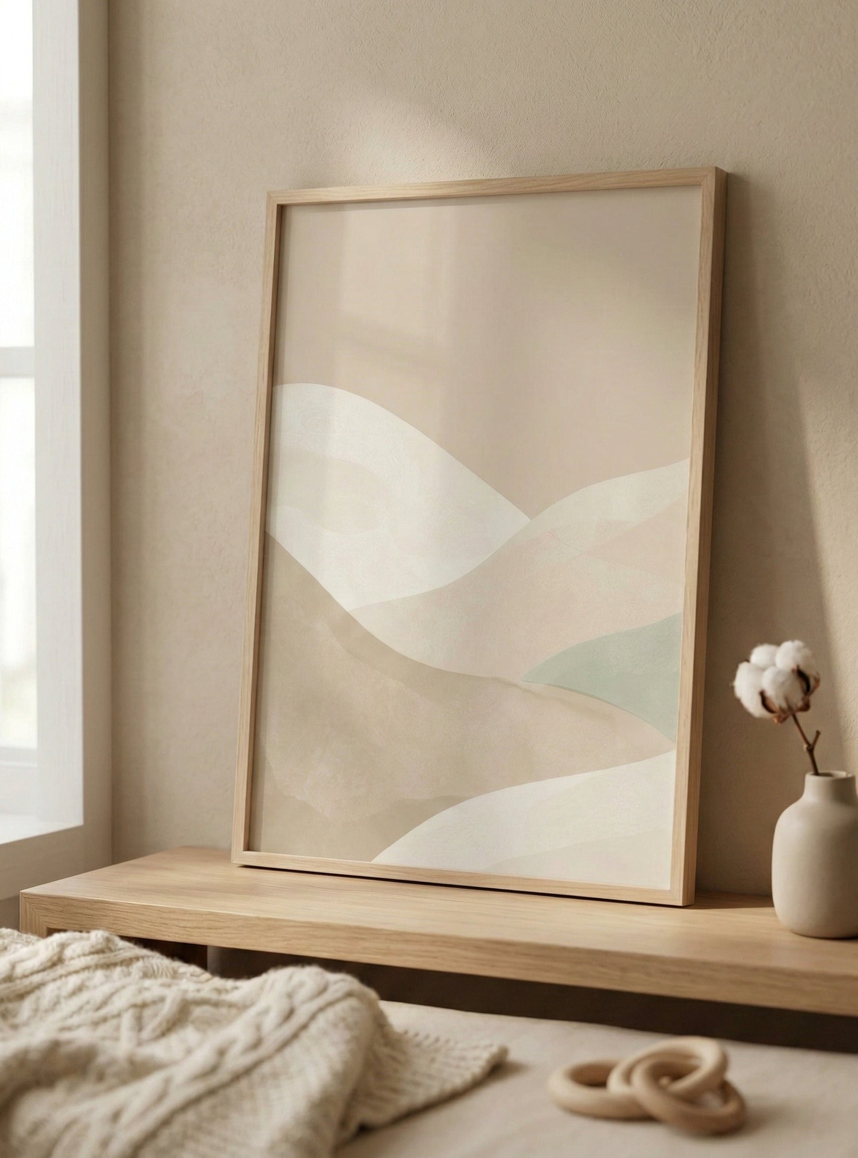Soft Hills – Minimalist Nursery Wall Art