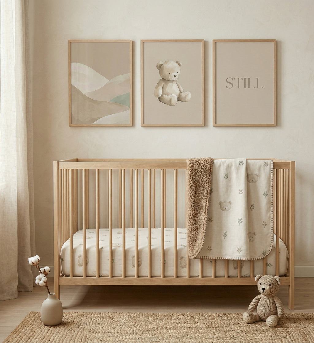 Bear & Botanicals – Fitted Crib Sheet