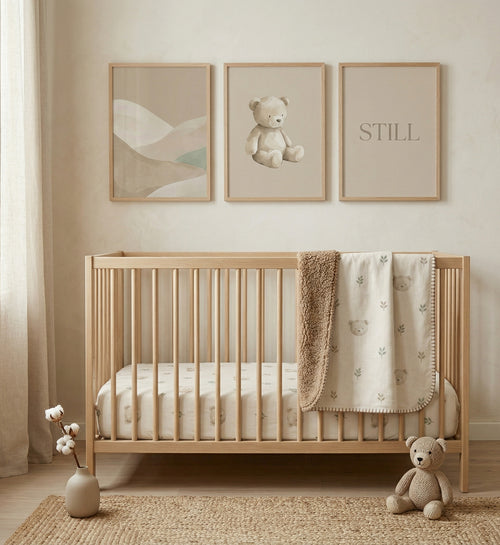 Bear & Botanicals – Fitted Crib Sheet