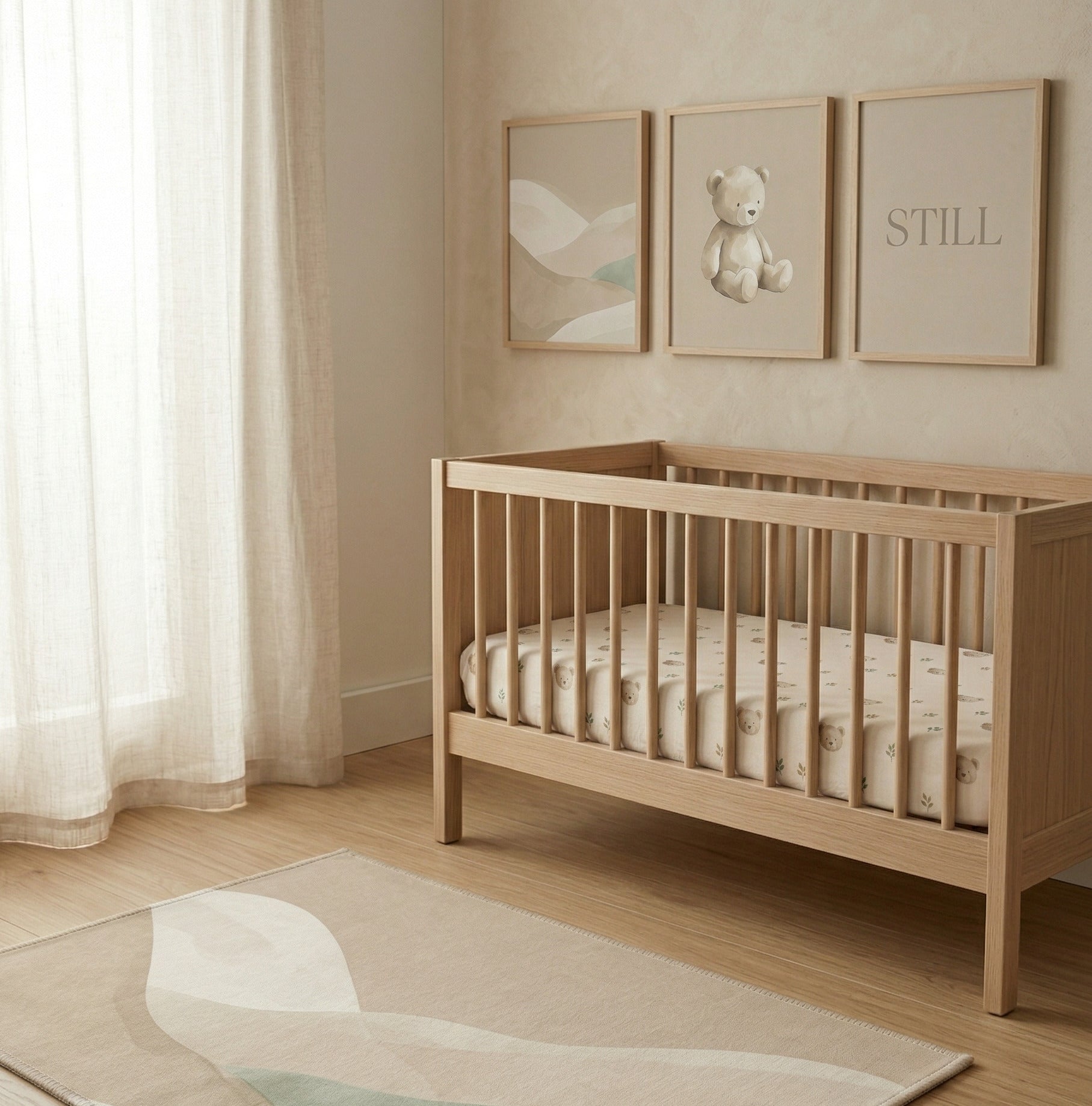 Desert Wave – Minimalist Nursery Rug