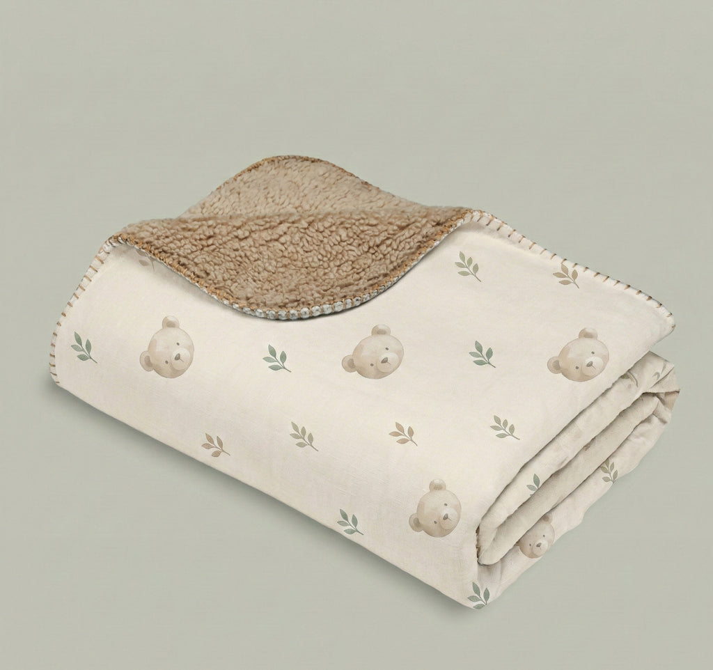 Mindful Sherpa Blanket – Soft Sand